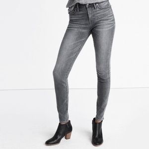 Madewell gray skinnies